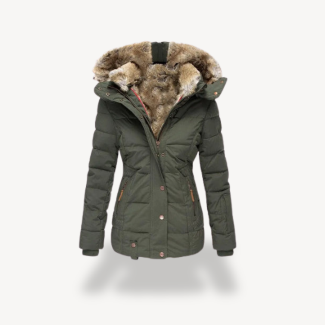 Women’s Stylish Puffer Jacket with Hood | Trendy Outerwear