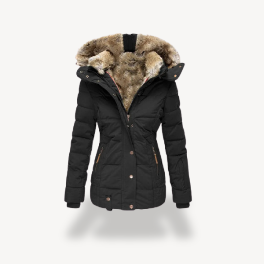 Women’s Stylish Puffer Jacket with Hood | Trendy Outerwear