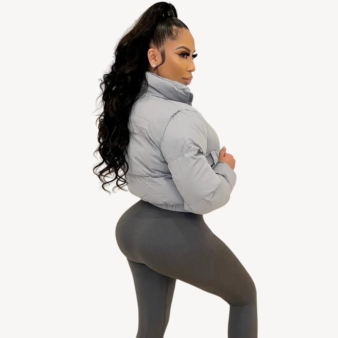 Women’s Trendy Cropped Puffer Jacket | Winter Jackets