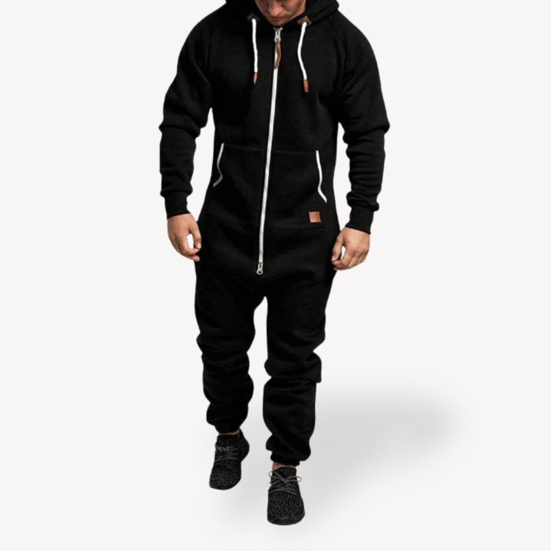 Men’s Stylish Zip-Up Jumpsuit | Trendy