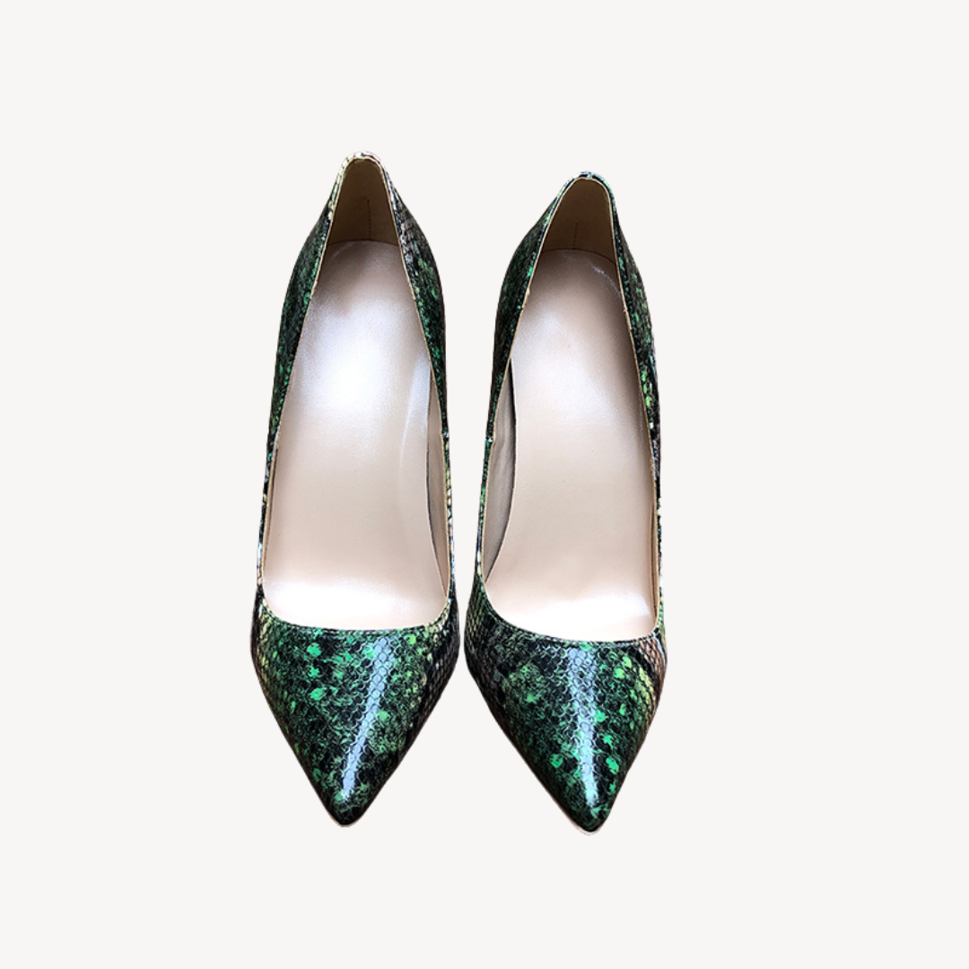 Women’s Stylish Green Wild Heels | Chic Footwear