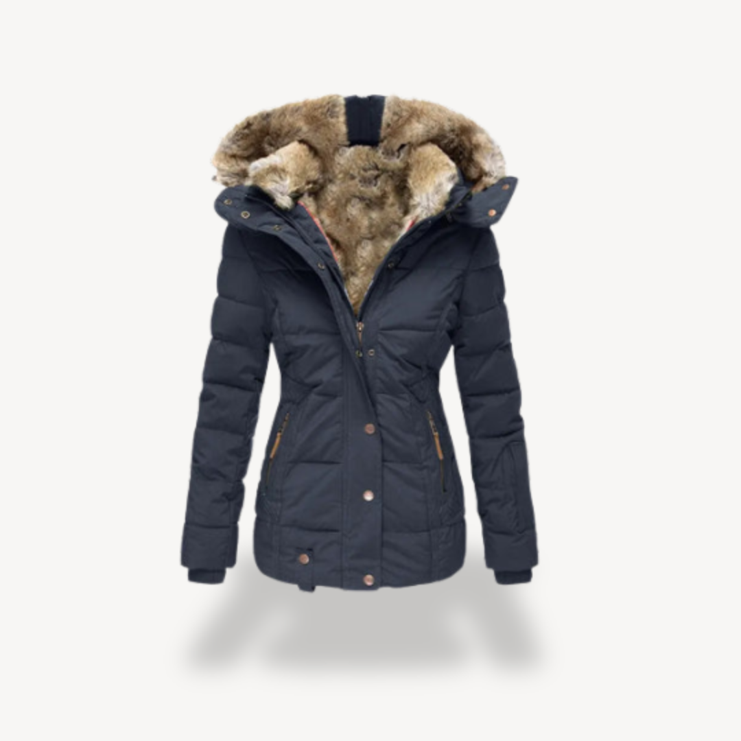 Women’s Stylish Puffer Jacket with Hood | Trendy Outerwear