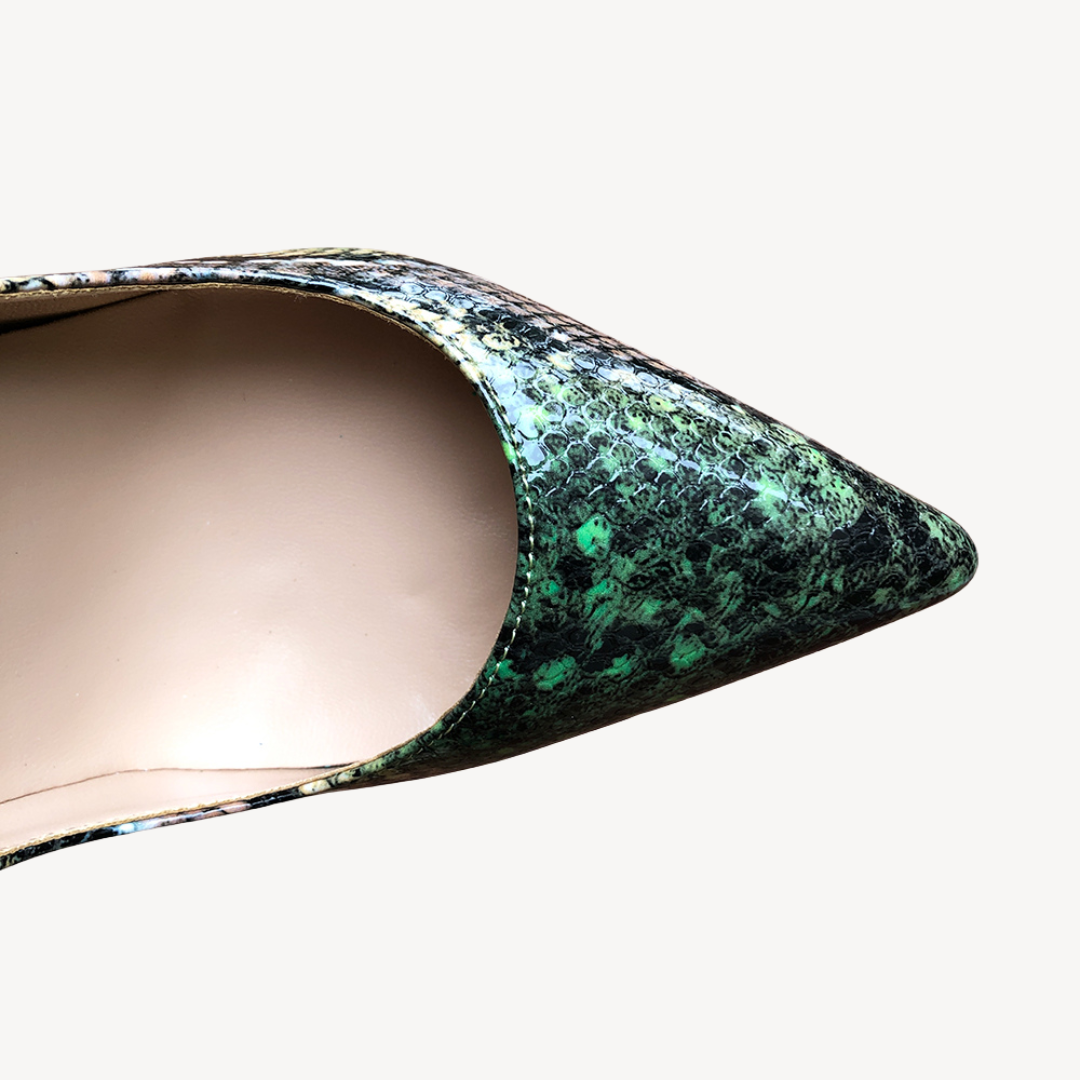 Women’s Stylish Green Wild Heels | Chic Footwear