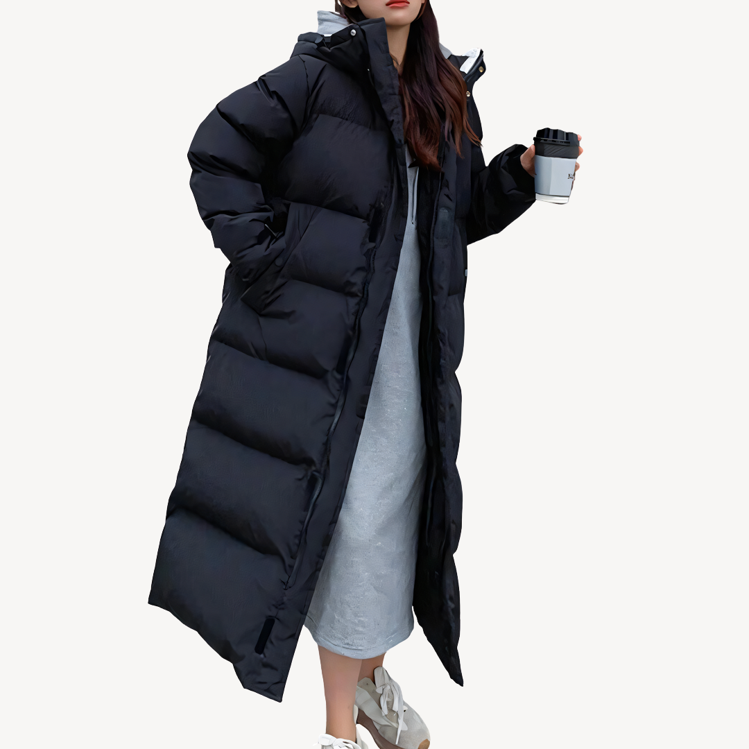 Women’s Stylish Long Winter Jacket | Trendy