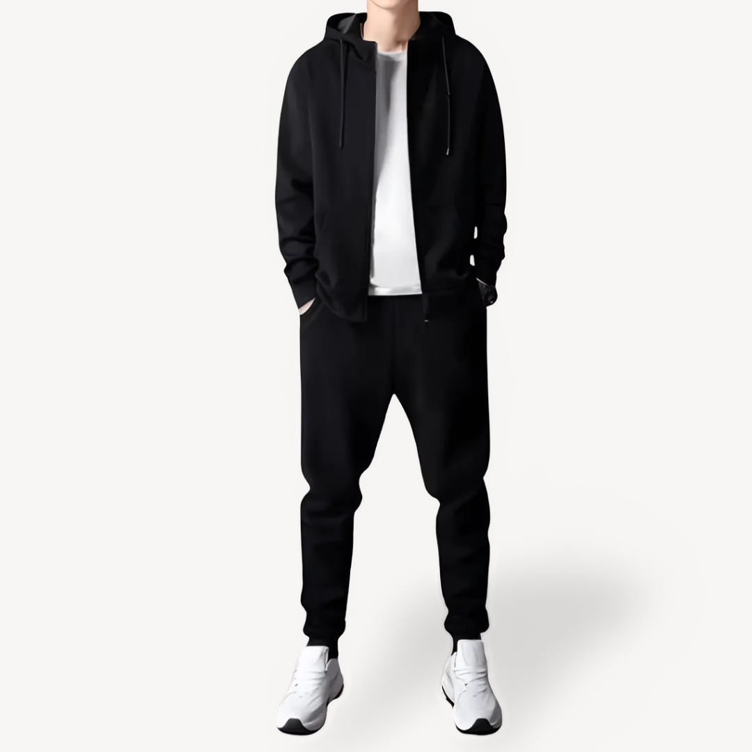 Men’s Stylish Winter Tracksuit Set | Versatile Zip Hoodie & Joggers
