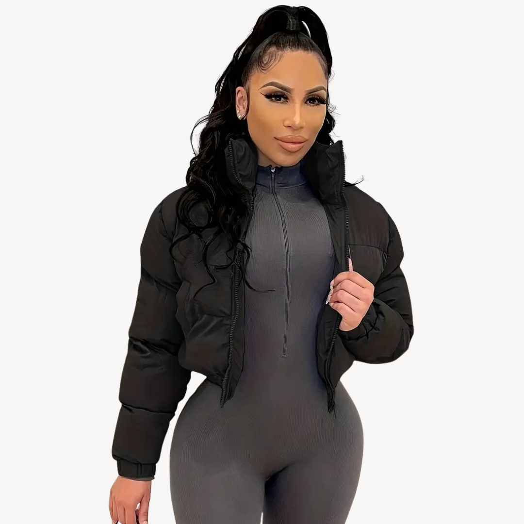 Women’s Trendy Cropped Puffer Jacket | Winter Jackets