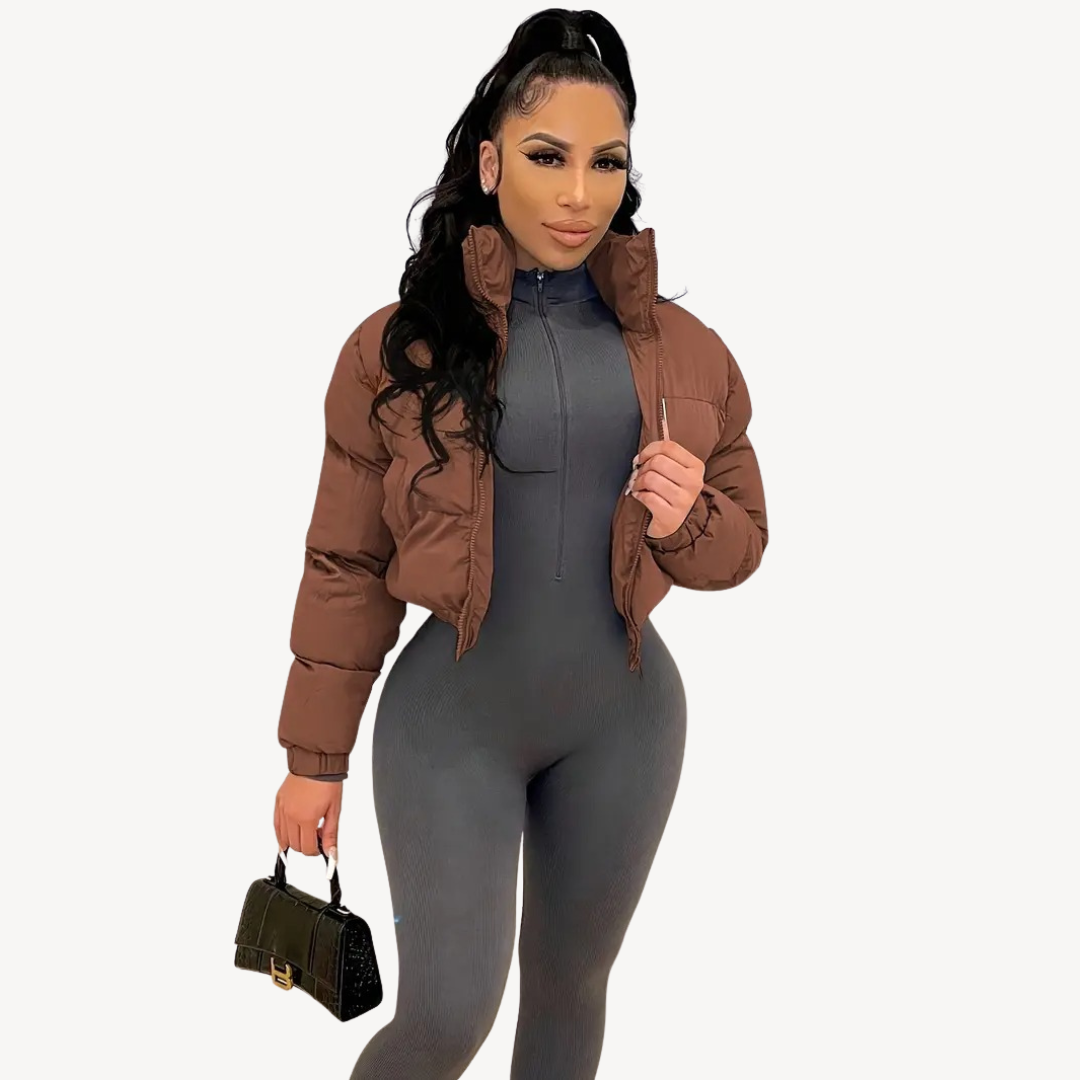 Women’s Trendy Cropped Puffer Jacket | Winter Jackets