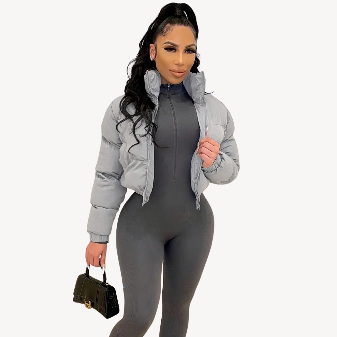 Women’s Trendy Cropped Puffer Jacket | Winter Jackets